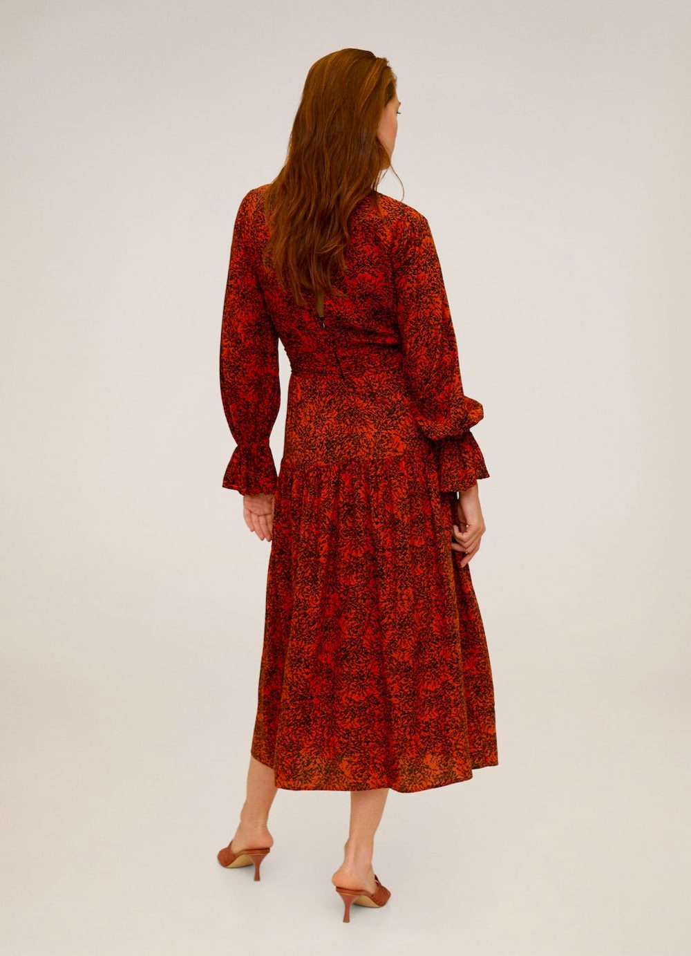 Floral print long dress — изображение 3