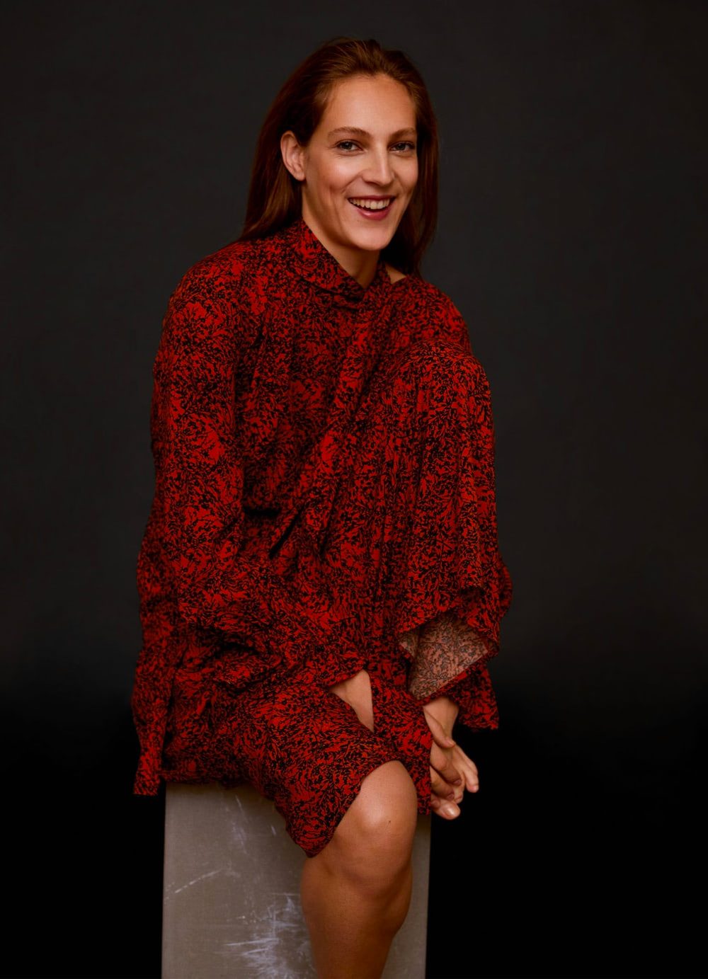 Midi printed dress — изображение 4